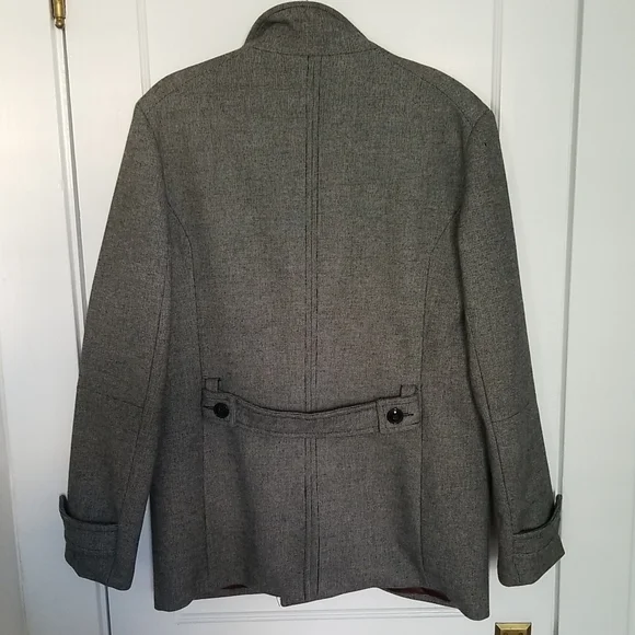H&M Men's Coat Size 44R Black & White - Picture 2 of 3